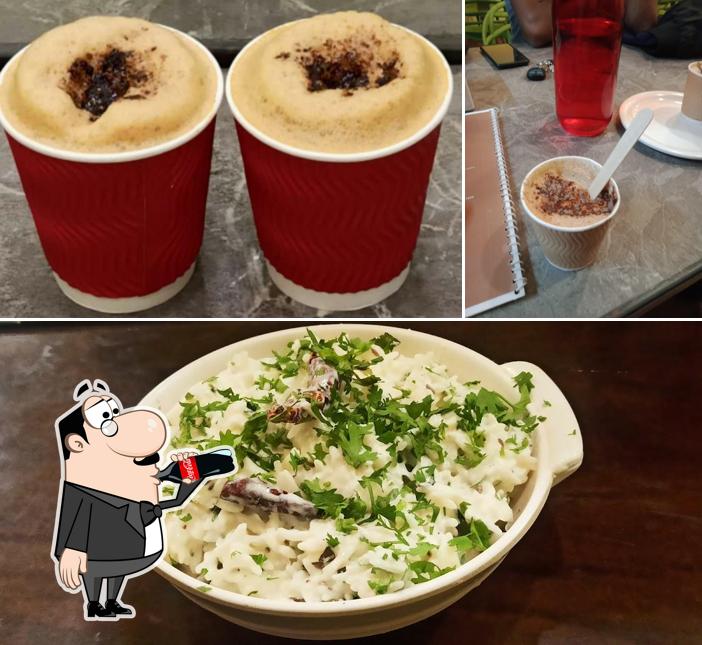 The photo of drink and food at Pcubes Pure Veg. Pcubes Best Pav bhaji on FC Road Pune ,Best chinese on F.C. road pune, (Old Relax Pure Veg)