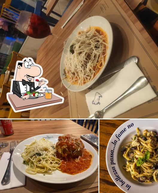 Espaguete em Pecorino Bar & Trattoria Granja Viana: Massa, Risoto, Pizza, Vinho, Cotia, SP