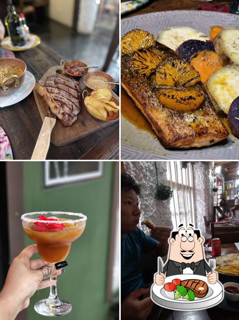 Bife em Restaurante Caninha