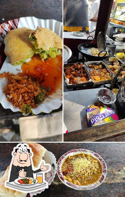 Food at Baba Misal and Snacks Corner