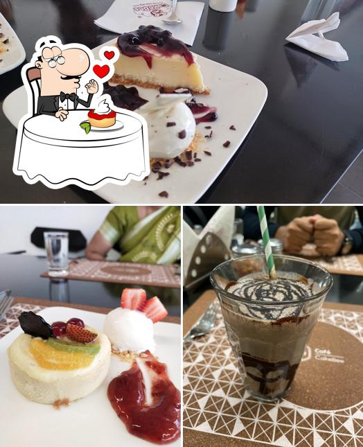 Cafe CakeBee offers a number of sweet dishes