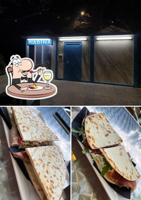 Guarda la immagine che raffigura la cibo e esterno di Piadina Bagnarola