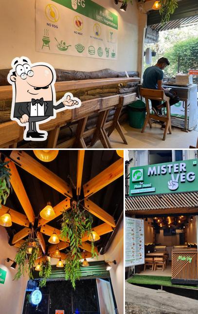 The interior of MisterVeg Mussoorie