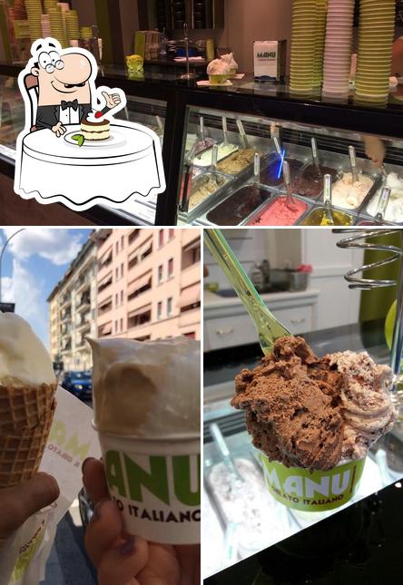 Manu Il Gelato Italiano offre un'ampia gamma di dolci