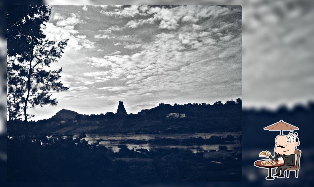 Check out how Laughing Buddha Restaurant Hampi looks outside