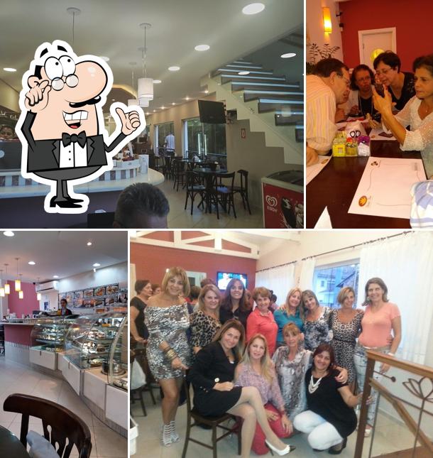 Veja imagens do interior do Dona Flor Doceria Cafeteria e Almoço em Santos SP