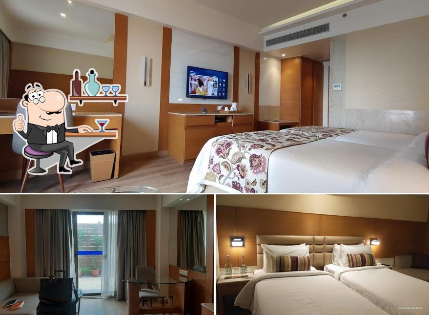 The interior of Nataraj Sarovar Portico-Jhansi