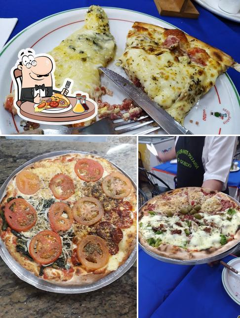 Escolha pizza no O Gordo Restaurante e Pizzaria
