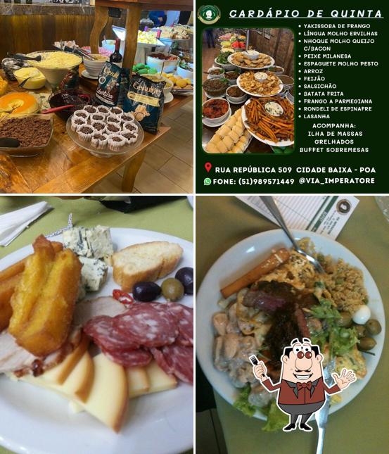 Comida em Via Imperatore