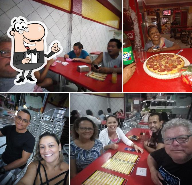 O interior do Caiçara - Pizzaria, Hambúrgueria e Sorveteria