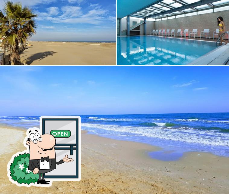 Puoi goderti l'aria fresca da seduto all'esterno di Hotel Terminal Palace & Spa