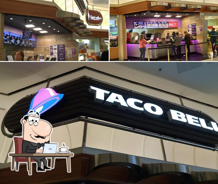O interior do Taco Bell Bourbon Shopping São Paulo