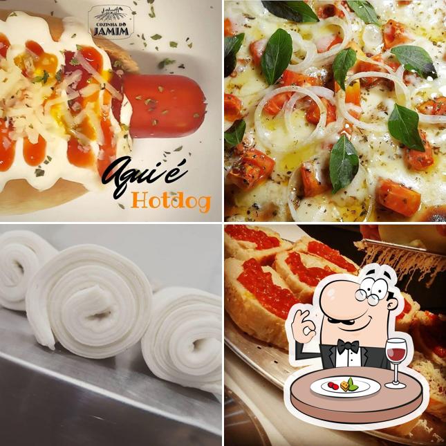 Comida em Cozinha do Jamim