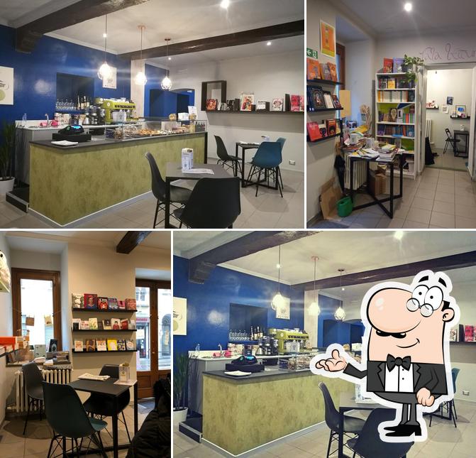 Dai un'occhiata agli interni di Nora book & coffee