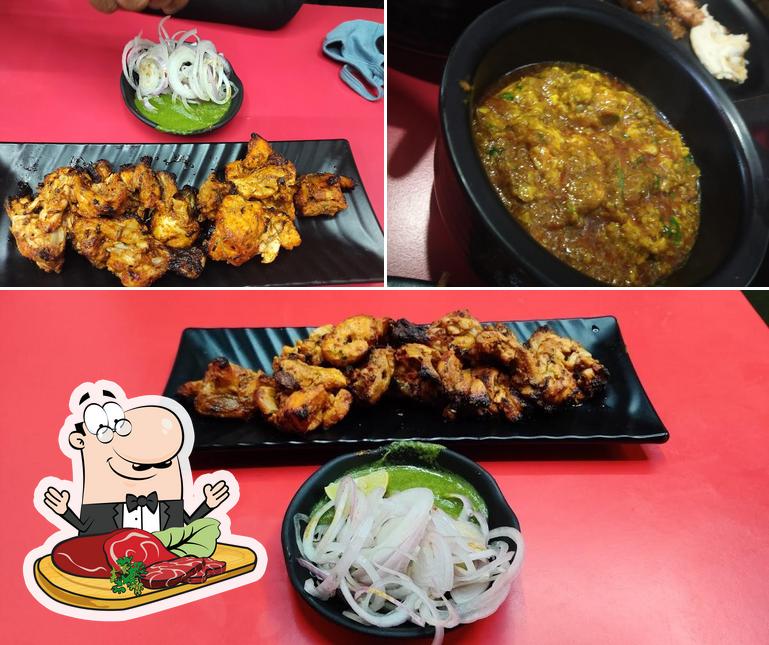 Meat meals are available at M. I FOOD CENTER