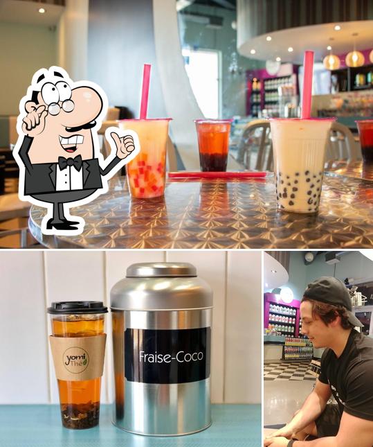 L'intérieur de Yomi yogourt glacé - À ta façon