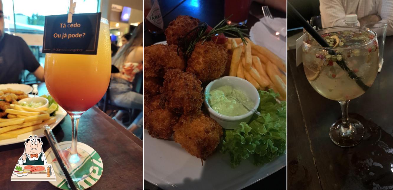 Peixe e fritas em DANIEL'S lounge bar