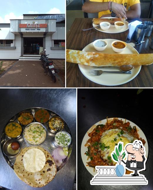 Enjoy the view at the outside area of Aditya Food Court