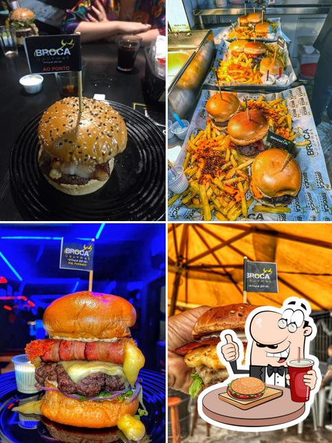 Peça um hambúrguer no Broca Gourmett