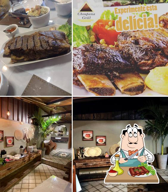 Costelas de porco em Restaurante Choupana Grill