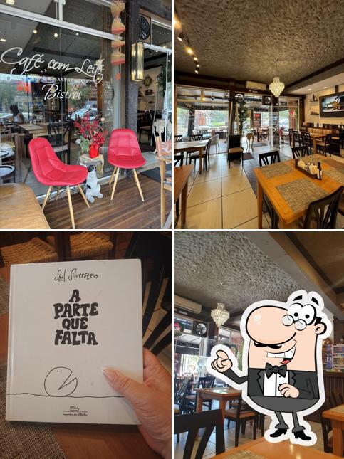 Veja imagens do interior do Café com Leite