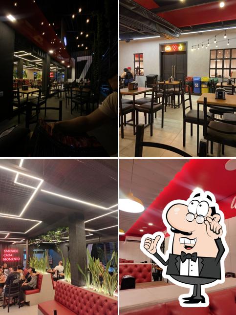 O interior do Brayan Burger Jóquei