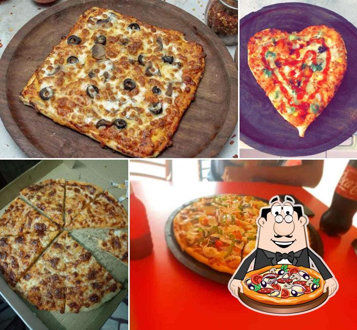 At Pizza Square, you can try pizza