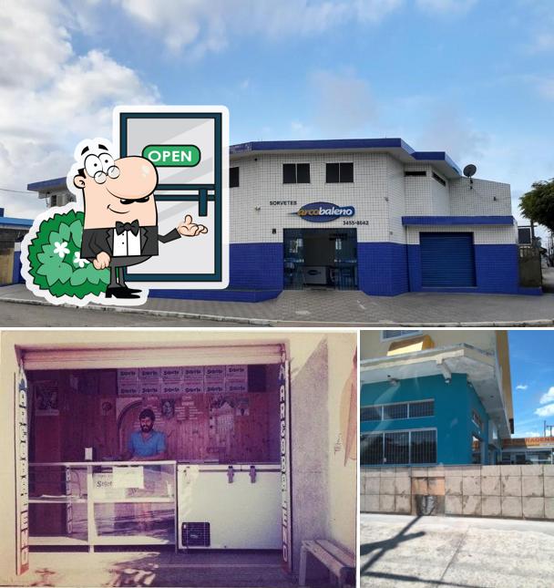 O exterior do Fábrica Arcobaleno Sorvetes