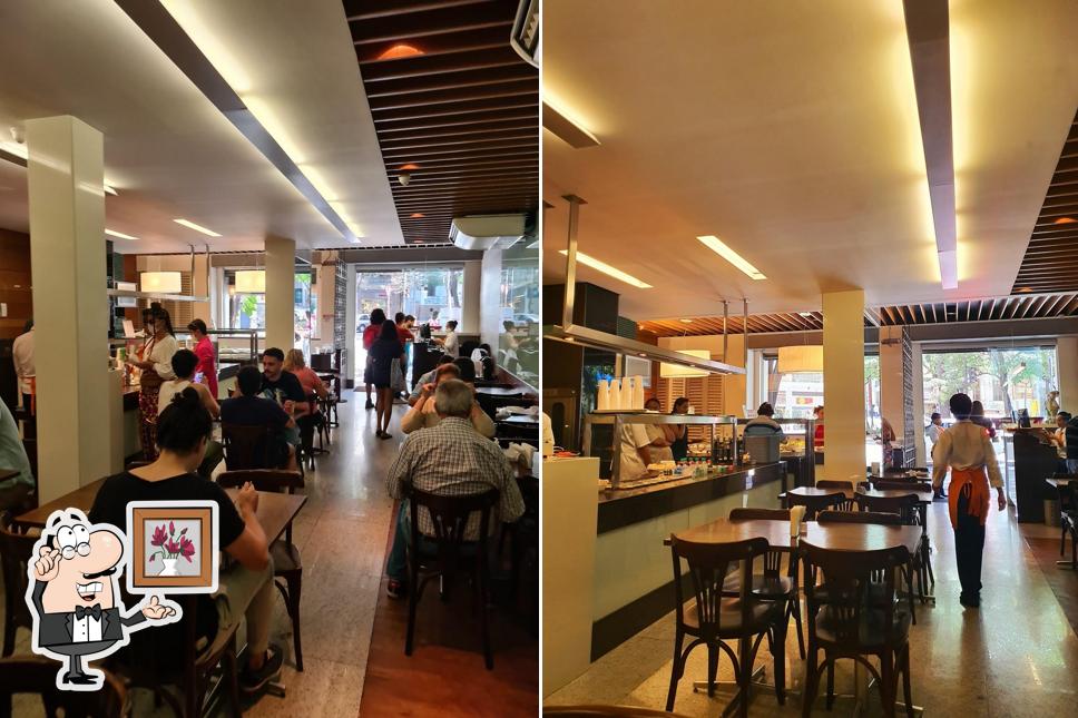 O interior do Ki Delícia Restaurante