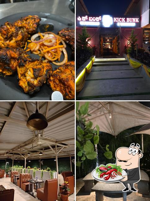 Order seafood at Kick Bunk Restaurant and Bar