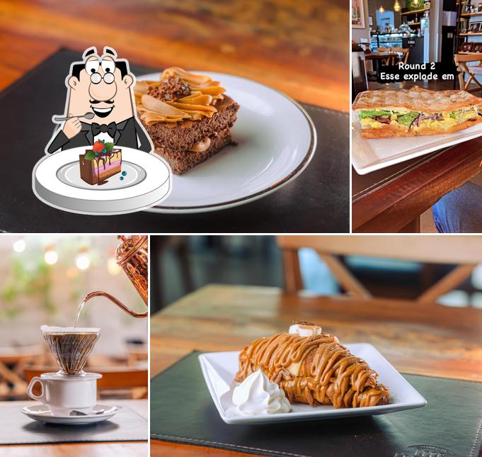 Bolo de chocolate em Doce Presença Cafeteria e Confeitaria