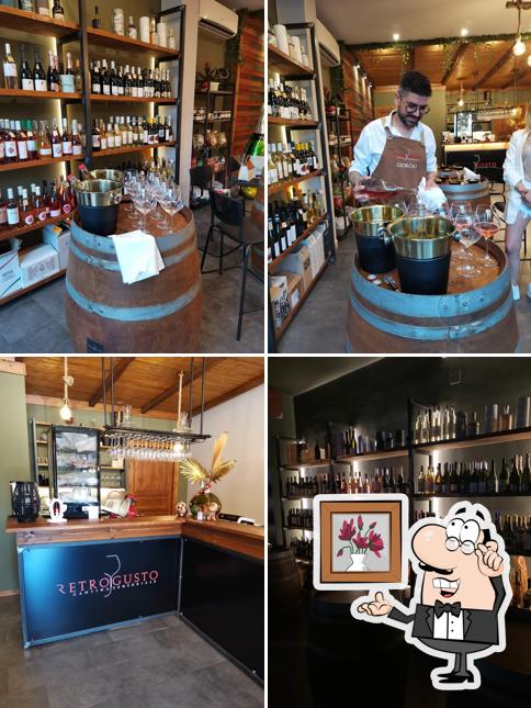 Gli interni di Retrogusto cantina sensoriale