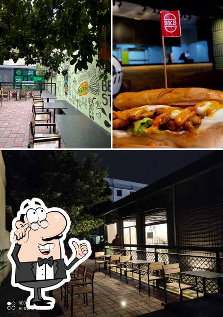 The image of Burger Ka Baap - BKB Cafe’s interior and food