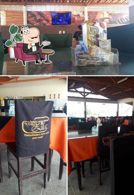 O interior do Restaurante Dona Zila