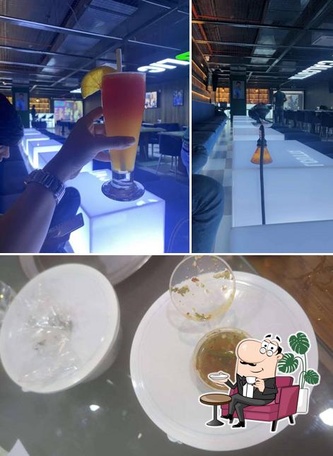 Take a seat at one of the tables at Republic of Calcutta