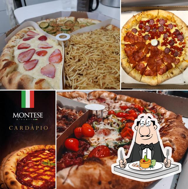 Platos en Montese Pizzaria em Recanto Tropical