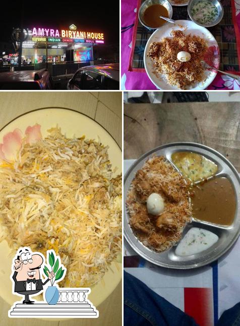 The exterior of Amyra biryani house
