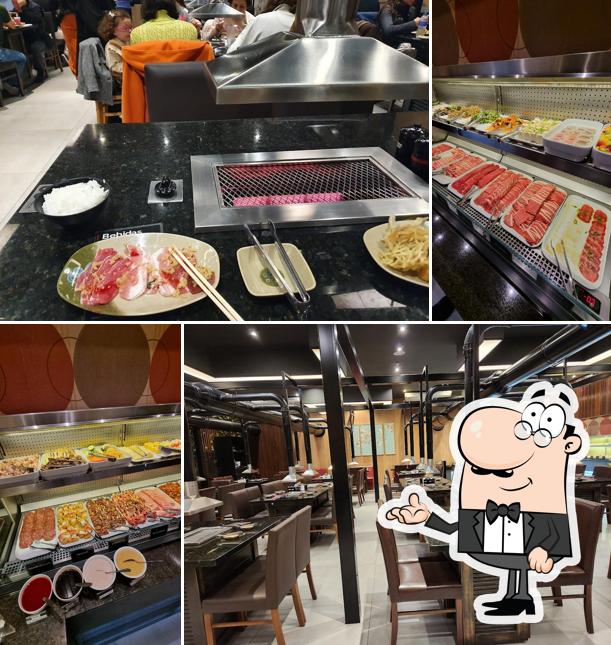 O interior do Taisho Yakiniku Cabral