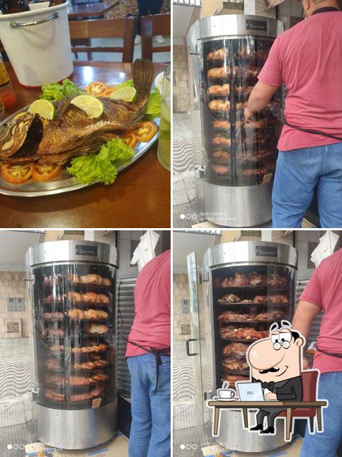 O interior do Bar Da Praça