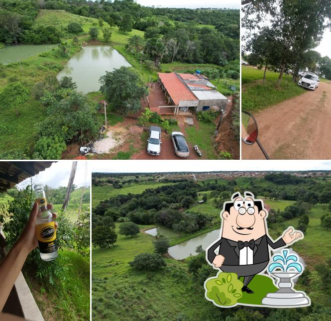 O exterior do Chacara Laço Aberto . Pesque Pague Correia