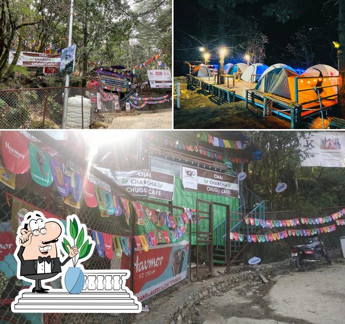 Enjoy the view at the outside area of Chai Charcha Chugli Cafe