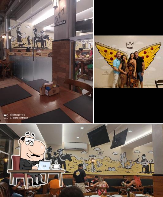 Veja imagens do interior do Ôxe Pizza Bar