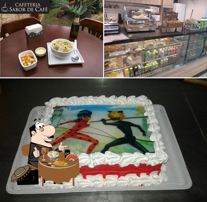 Comida em Sabor de Café Cafeteria