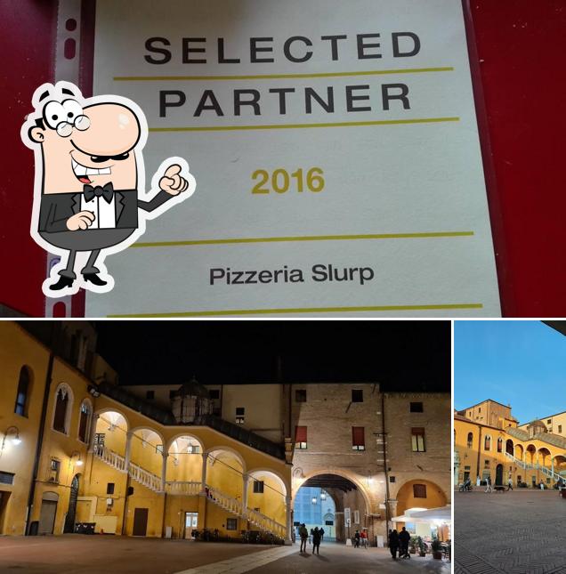 Puoi goderti l'aria fresca da seduto all'esterno di Slurp