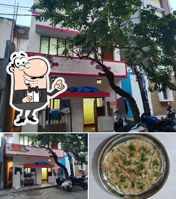 This is the photo showing exterior and food at MS MOMOS