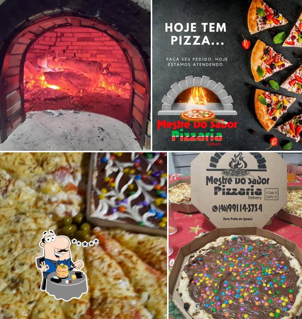 Comida em Mestre do Sabor Pizzaria