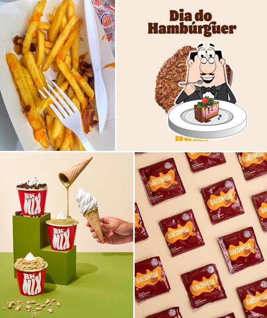 Bolo de chocolate em Burger King