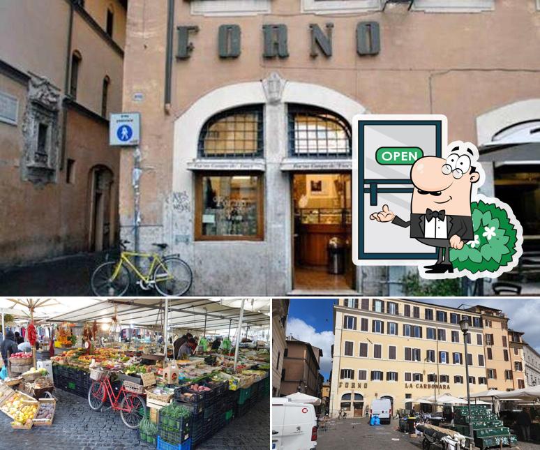Gli esterni di Forno Campo de' Fiori Roma