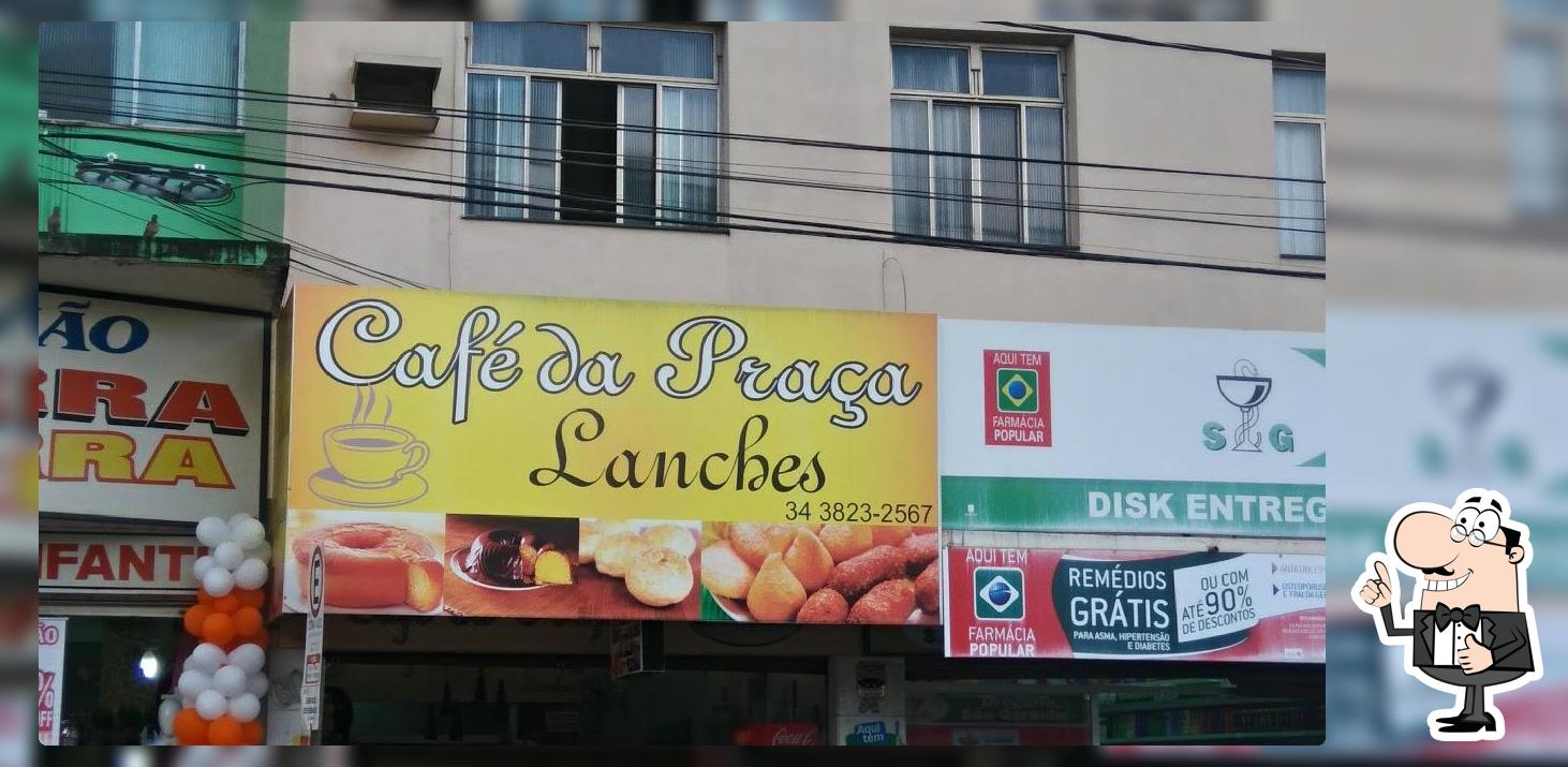 Aqui está a publicidade do Café Da Praça