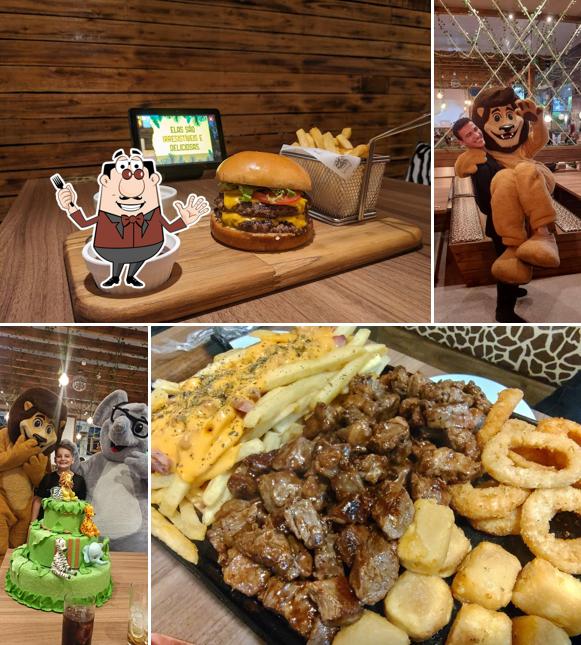 Platos en Mundo Animal Lanchonete Temática